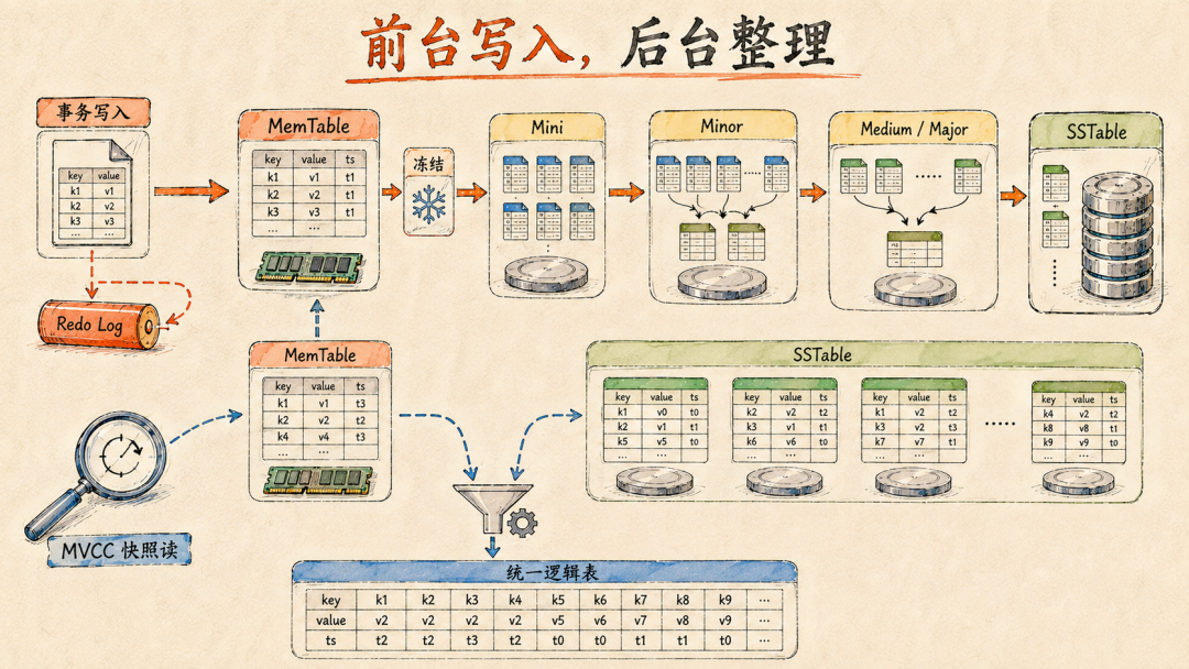 LSM存储层与数据组织